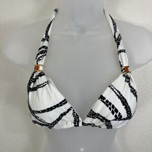 Vix Black and White Bikini Top